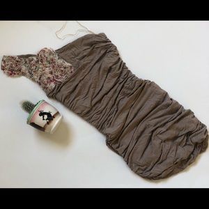 One Flowered Shoulder Min Dress